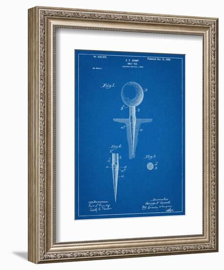 Golf Tee Patent-null-Framed Art Print