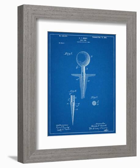 Golf Tee Patent-null-Framed Art Print