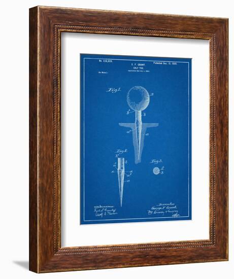 Golf Tee Patent-null-Framed Art Print