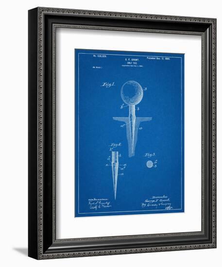 Golf Tee Patent-null-Framed Art Print