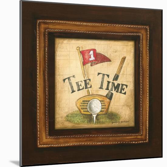 Golf Tee Time-Gregory Gorham-Mounted Art Print