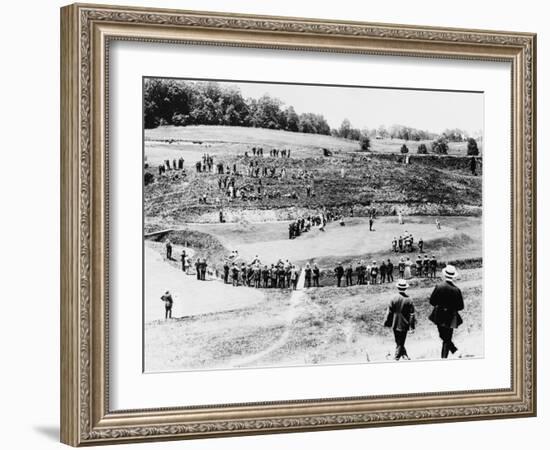 Golf Tournament at Columbia Country Club Photograph - Washington, DC-Lantern Press-Framed Art Print