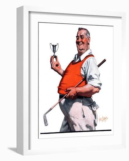 "Golf Trophy,"June 6, 1925-George Brehm-Framed Giclee Print