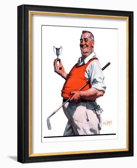 "Golf Trophy,"June 6, 1925-George Brehm-Framed Giclee Print