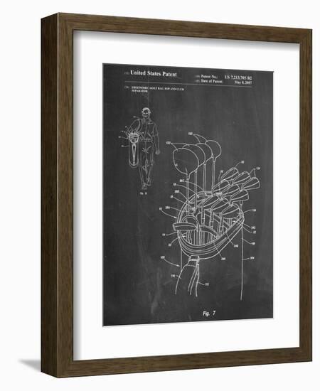 Golf Walking Bag Patent-null-Framed Art Print