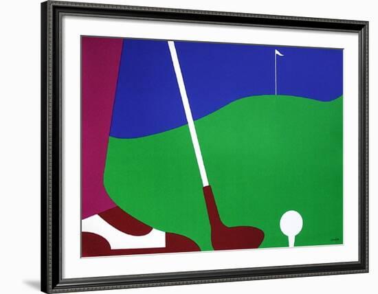 Golf-Jean Coulot-Framed Serigraph