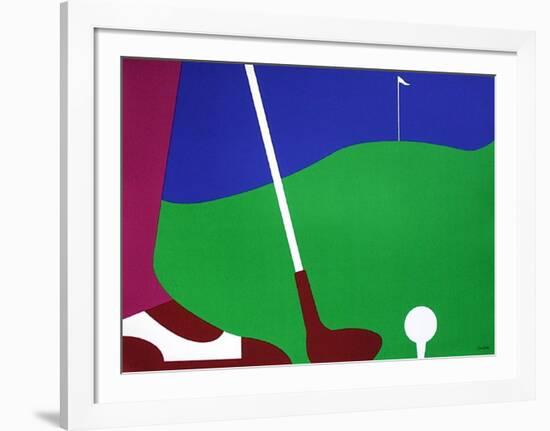 Golf-Jean Coulot-Framed Serigraph