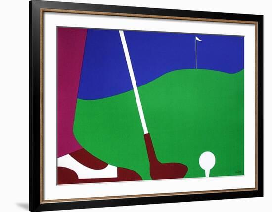 Golf-Jean Coulot-Framed Serigraph