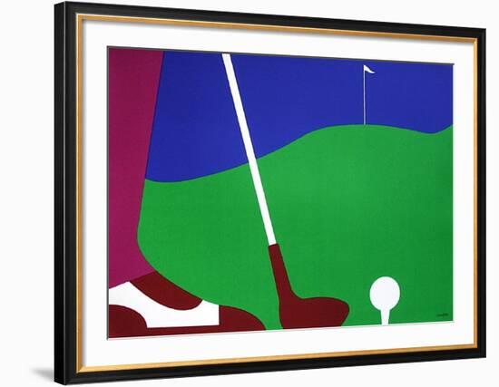 Golf-Jean Coulot-Framed Serigraph