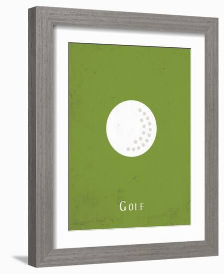 Golf-null-Framed Art Print