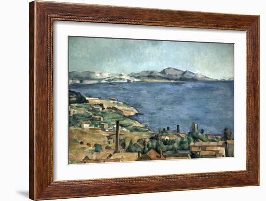 Golfe de Marseille vu de l'Estaque-Paul Cézanne-Framed Giclee Print