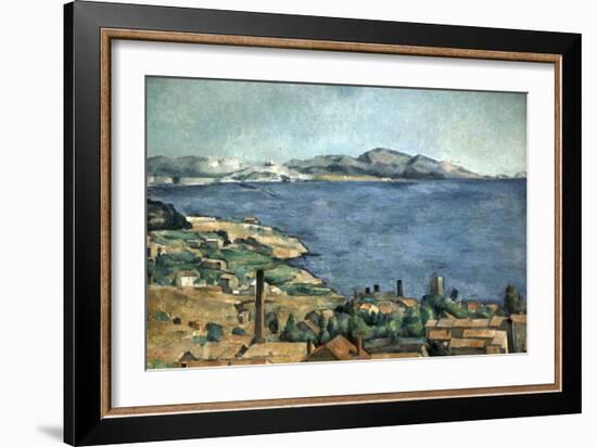 Golfe de Marseille vu de l'Estaque-Paul Cézanne-Framed Giclee Print