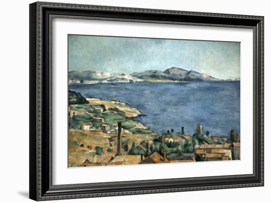 Golfe de Marseille vu de l'Estaque-Paul Cézanne-Framed Giclee Print