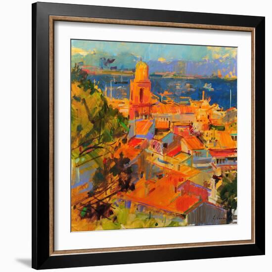 Golfe De Saint-Tropez-Peter Graham-Framed Giclee Print