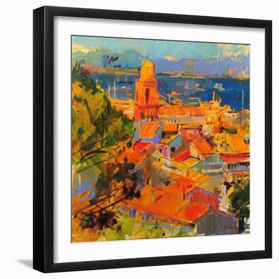 Golfe De Saint-Tropez-Peter Graham-Framed Giclee Print