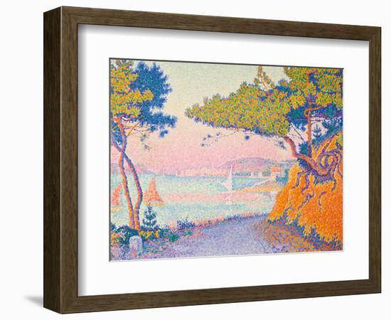 Golfe Juan, 1896 (Oil on Canvas)-Paul Signac-Framed Giclee Print