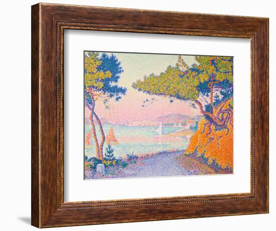 Golfe Juan, 1896 (Oil on Canvas)-Paul Signac-Framed Giclee Print