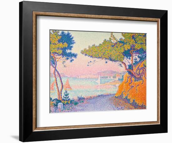 Golfe Juan, 1896 (Oil on Canvas)-Paul Signac-Framed Giclee Print