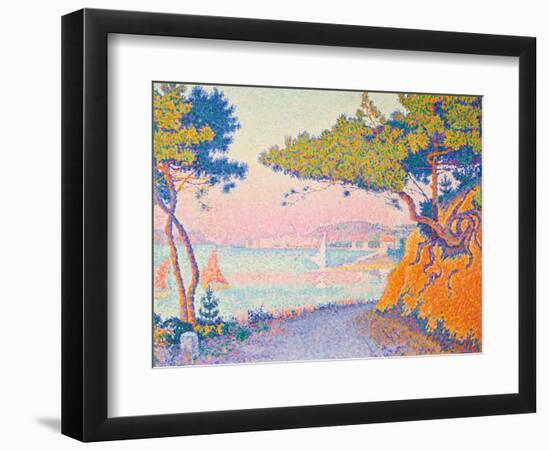 Golfe Juan, 1896 (Oil on Canvas)-Paul Signac-Framed Giclee Print