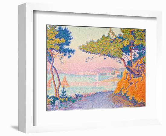 Golfe Juan, 1896 (Oil on Canvas)-Paul Signac-Framed Giclee Print