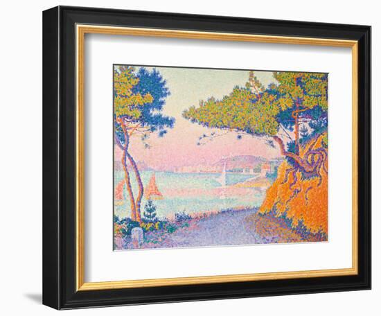 Golfe Juan, 1896 (Oil on Canvas)-Paul Signac-Framed Giclee Print