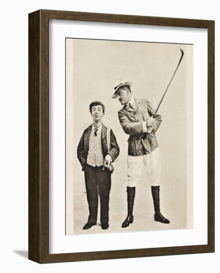 Golfer and His Caddy-null-Framed Photographic Print