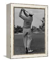 Golfer Ben Hogan, Demonstrating His Golf Drive-J. R. Eyerman-Framed Premier Image Canvas