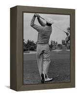 Golfer Ben Hogan, Demonstrating His Golf Drive-J. R. Eyerman-Framed Premier Image Canvas