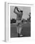 Golfer Ben Hogan, Demonstrating His Golf Drive-J. R. Eyerman-Framed Premium Photographic Print