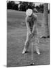 Golfer Ben Hogan, Demonstrating His Golf Drive-J^ R^ Eyerman-Mounted Premium Photographic Print