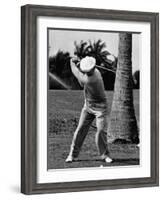 Golfer Ben Hogan, Demonstrating His Golf Drive-J. R. Eyerman-Framed Premium Photographic Print