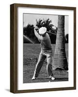 Golfer Ben Hogan, Demonstrating His Golf Drive-J. R. Eyerman-Framed Premium Photographic Print