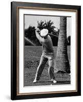 Golfer Ben Hogan, Demonstrating His Golf Drive-J. R. Eyerman-Framed Premium Photographic Print