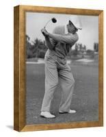 Golfer Ben Hogan, Dropping His Club at Top of Backswing-J. R. Eyerman-Framed Premier Image Canvas