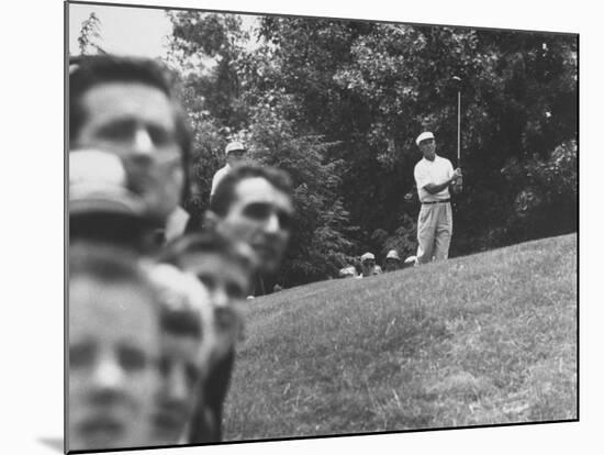 Golfer Ben Hogan During Us Open Tournament-null-Mounted Premium Photographic Print