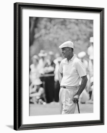 Golfer Ben Hogan Playing in US Open Tournament on Cherry Hills Course. Denver, Colorado June 1960-Ralph Crane-Framed Premium Photographic Print