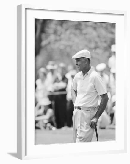 Golfer Ben Hogan Playing in US Open Tournament on Cherry Hills Course. Denver, Colorado June 1960-Ralph Crane-Framed Premium Photographic Print