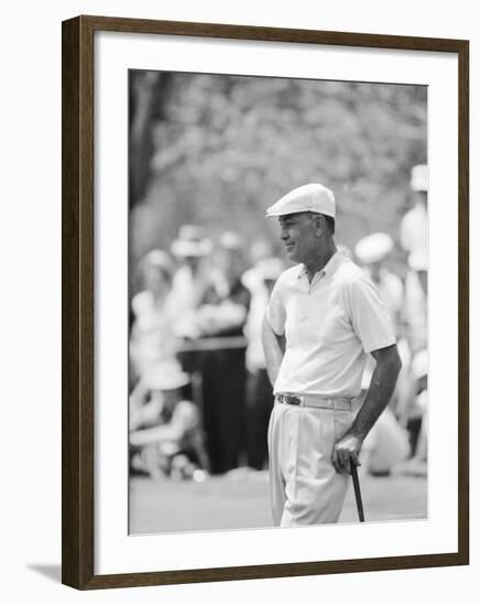 Golfer Ben Hogan Playing in US Open Tournament on Cherry Hills Course. Denver, Colorado June 1960-Ralph Crane-Framed Premium Photographic Print