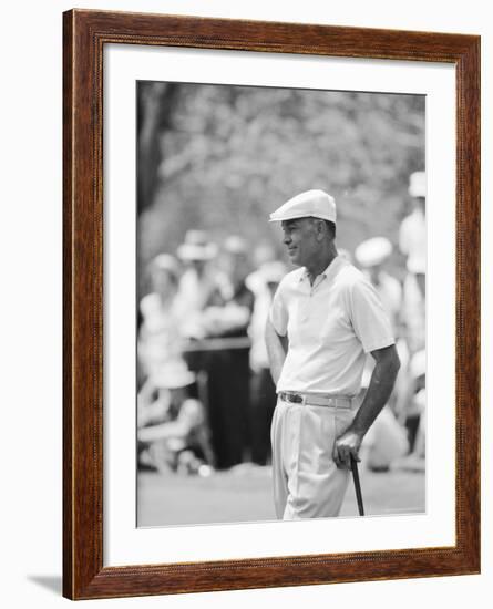 Golfer Ben Hogan Playing in US Open Tournament on Cherry Hills Course. Denver, Colorado June 1960-Ralph Crane-Framed Premium Photographic Print