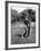 Golfer Claude Harmon Leading with Left Hip as He Hits Ball-J^ R^ Eyerman-Framed Premium Photographic Print