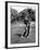 Golfer Claude Harmon Leading with Left Hip as He Hits Ball-J^ R^ Eyerman-Framed Premium Photographic Print