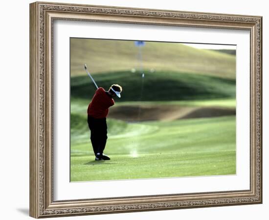 Golfer in Action-null-Framed Photographic Print