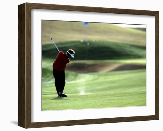 Golfer in Action-null-Framed Photographic Print