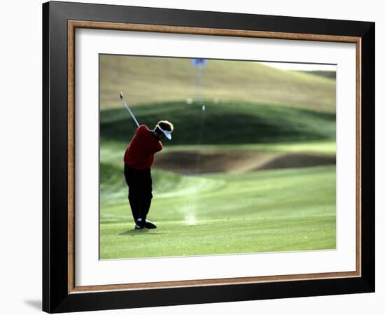 Golfer in Action-null-Framed Photographic Print