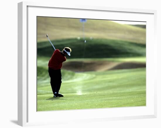 Golfer in Action-null-Framed Photographic Print