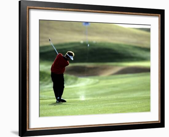 Golfer in Action-null-Framed Photographic Print