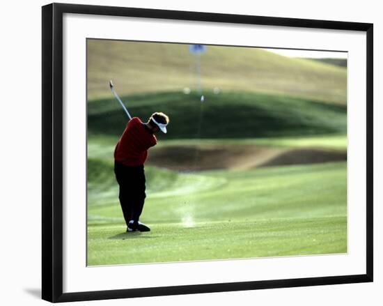 Golfer in Action-null-Framed Photographic Print