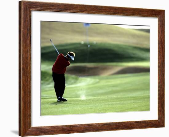 Golfer in Action-null-Framed Photographic Print