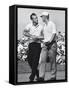 Golfer Jack Nicklaus and Arnold Palmer During National Open Tournament-John Dominis-Framed Premier Image Canvas