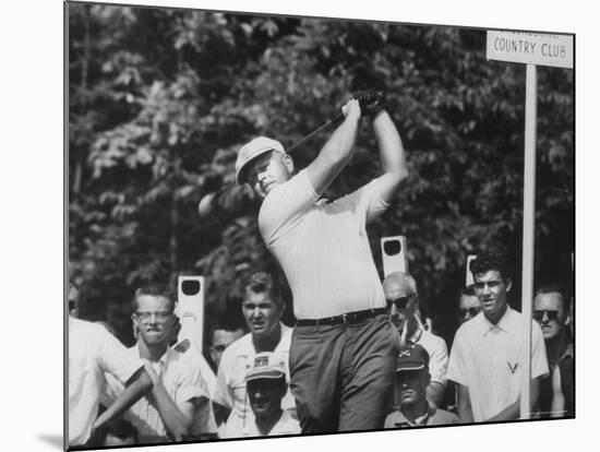 Golfer Jack Nicklaus During National Open Tournament-John Dominis-Mounted Premium Photographic Print